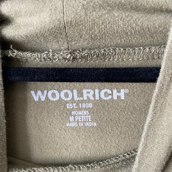 FINAL B4 DONATION Woolrich Green Petite Turtleneck Long-Sleeve Top size M - Picture 3 of 6